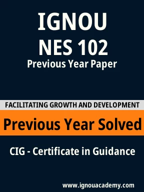 NES 102 Previous Year Solved Question Paper