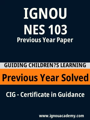 NES 103 Previous Year Solved Question Paper