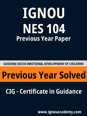 NES 104 Previous Year Solved Question Paper