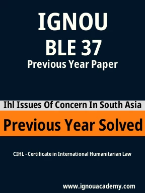 BLE 37 Previous Year Solved Question Paper