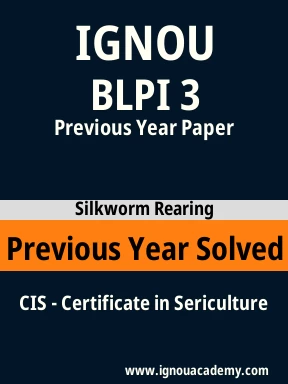 BLPI 3 Previous Year Solved Question Paper