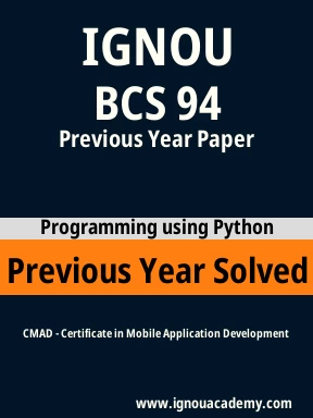 BCS 94 Previous Year Solved Question Paper