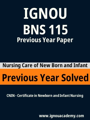 BNS 115 Previous Year Solved Question Paper