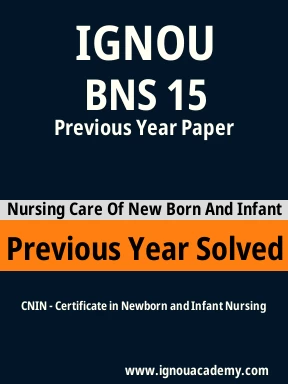 BNS 15 Previous Year Solved Question Paper