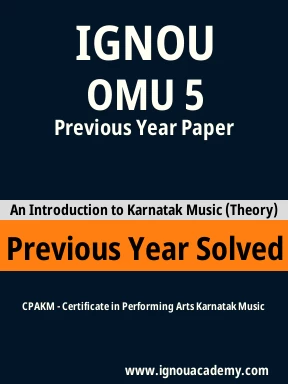 OMU 5 Previous Year Solved Question Paper
