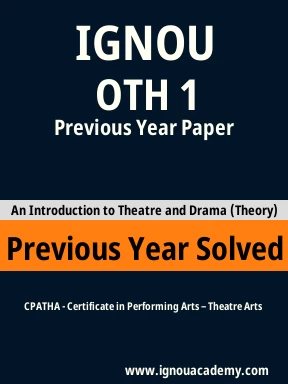 OTH 1 Previous Year Solved Question Paper