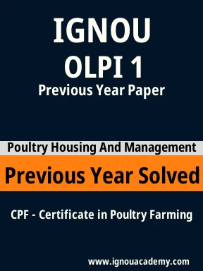 OLPI 1 Previous Year Solved Question Paper