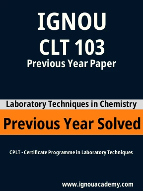 CLT 103 Previous Year Solved Question Paper