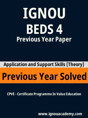 BEDS 4 Previous Year Solved Question Paper