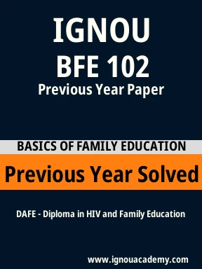 BFE 102 Previous Year Solved Question Paper