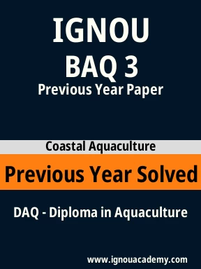 BAQ 3 Previous Year Solved Question Paper