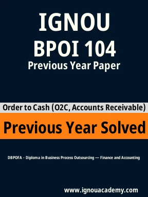 BPOI 104 Previous Year Solved Question Paper