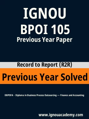 BPOI 105 Previous Year Solved Question Paper