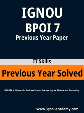 BPOI 7 Previous Year Solved Question Paper