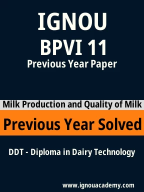 BPVI 11 Previous Year Solved Question Paper