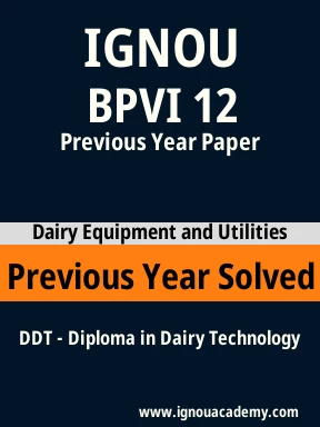 BPVI 12 Previous Year Solved Question Paper