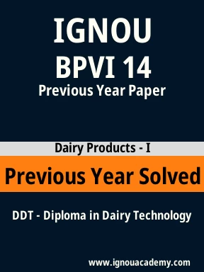 BPVI 14 Previous Year Solved Question Paper
