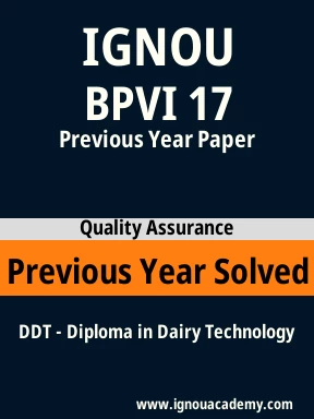 BPVI 17 Previous Year Solved Question Paper