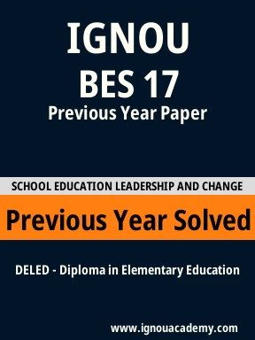 BES 17 Previous Year Solved Question Paper
