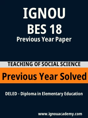 BES 18 Previous Year Solved Question Paper