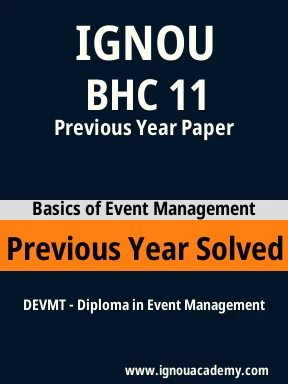 BHC 11 Previous Year Solved Question Paper
