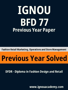 BFD 77 Previous Year Solved Question Paper