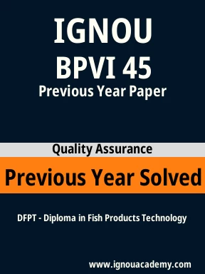 BPVI 45 Previous Year Solved Question Paper