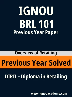 BRL 101 Previous Year Solved Question Paper