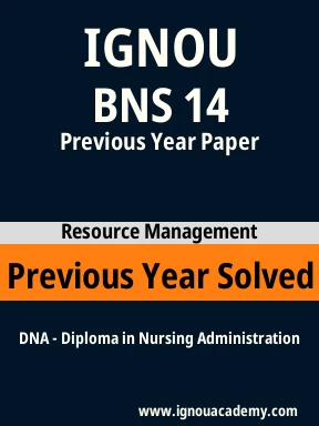BNS 14 Previous Year Solved Question Paper