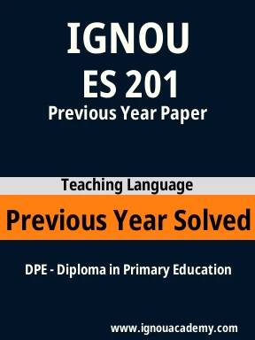 ES 201 Previous Year Solved Question Paper