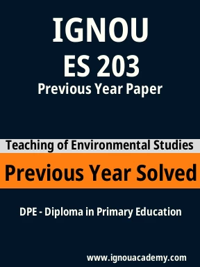 ES 203 Previous Year Solved Question Paper