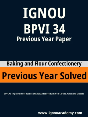 BPVI 34 Previous Year Solved Question Paper
