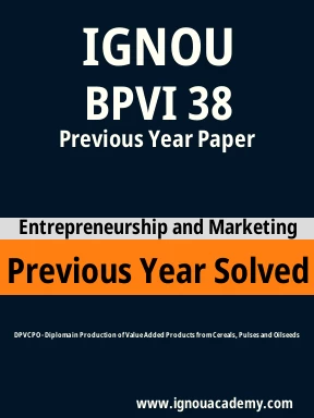 BPVI 38 Previous Year Solved Question Paper
