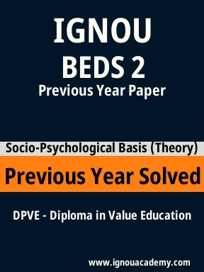 BEDS 2 Previous Year Solved Question Paper