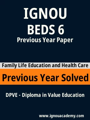 BEDS 6 Previous Year Solved Question Paper