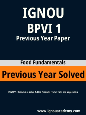 BPVI 1  Previous Year Solved Question Paper