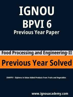 BPVI 6 Previous Year Solved Question Paper