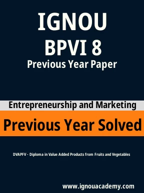 BPVI 8 Previous Year Solved Question Paper