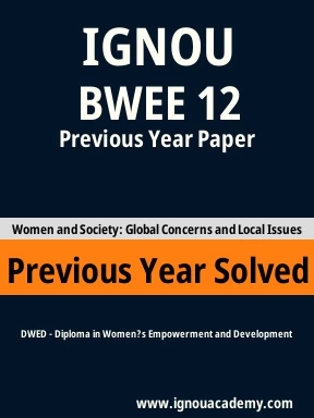 BWEE 12 Previous Year Solved Question Paper