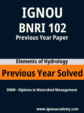 BNRI 102 Previous Year Solved Question Paper