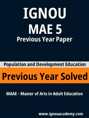 MAE 5 Previous Year Solved Question Paper