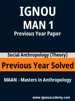 MAN 1 Previous Year Solved Question Paper