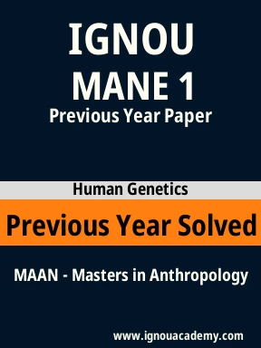 MANE 1 Previous Year Solved Question Paper