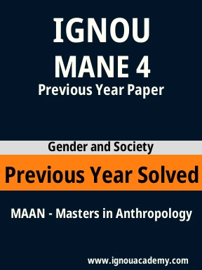 MANE 4 Previous Year Solved Question Paper