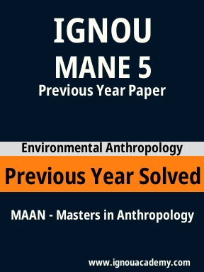 MANE 5 Previous Year Solved Question Paper