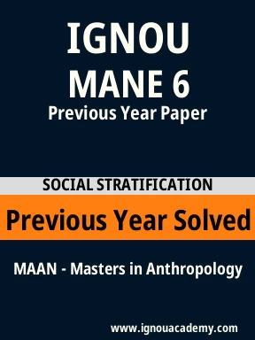 MANE 6 Previous Year Solved Question Paper