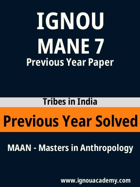 MANE 7 Previous Year Solved Question Paper