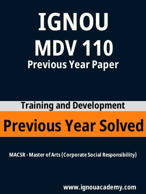 MDV 110 Previous Year Solved Question Paper