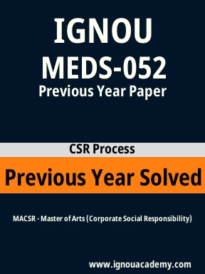 MEDS-052 Previous Year Solved Question Paper
