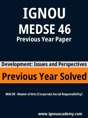 MEDSE 46 Previous Year Solved Question Paper